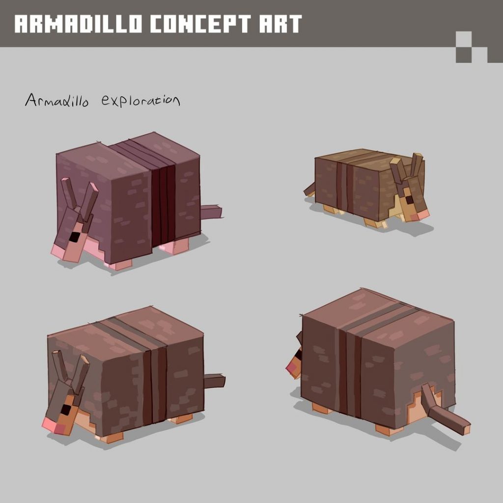Minecraft Armadillo Concept Art